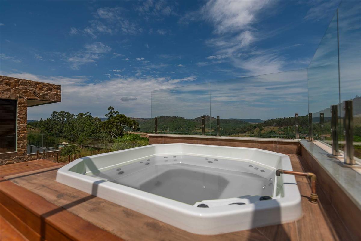 Guarda-corpo de vidro — terraço